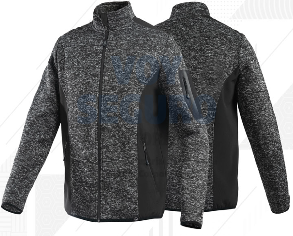 CHAQUETA KNIT FLEECE MELANGE HOMBRE